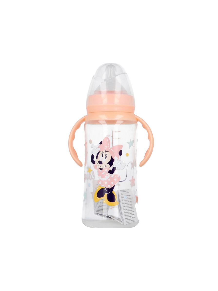 Biberón Cuello Ancho Minnie Mouse 360 Ml Con Asas 1
