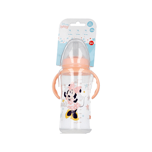 Biberón Cuello Ancho Minnie Mouse 360 Ml Con Asas