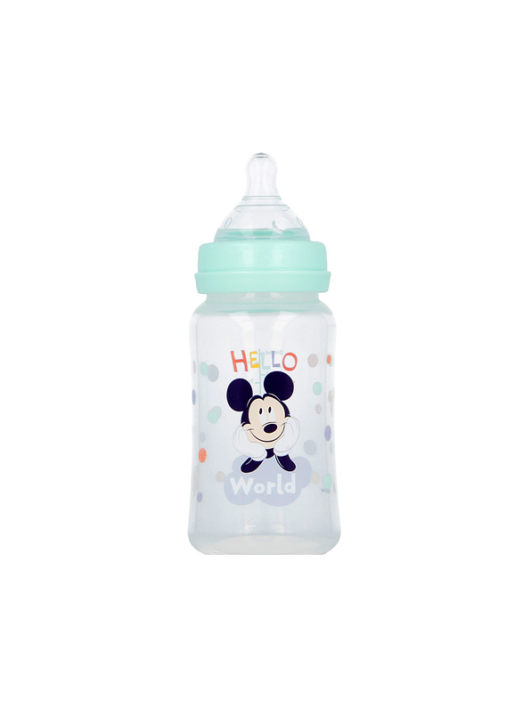 Biberón Cuello Ancho Mickey Mouse 240 Ml 4