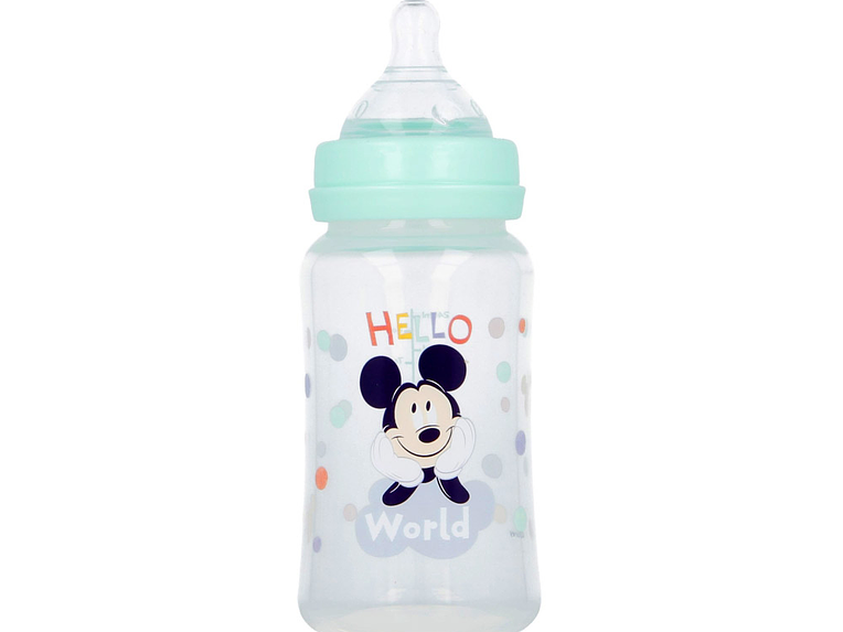 Biberón Cuello Ancho Mickey Mouse 240 Ml 4