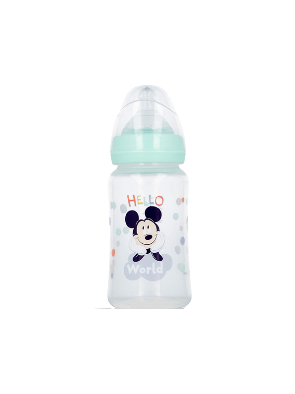 Biberón Cuello Ancho Mickey Mouse 240 Ml 1