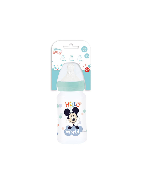 Biberón Cuello Ancho Mickey Mouse 240 Ml 2