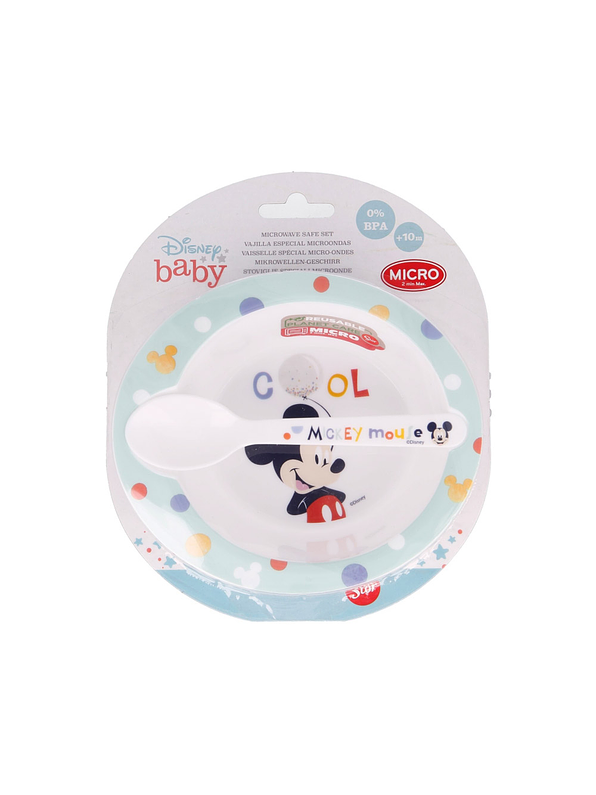 Set Vajilla Micro Toddler 2 Piezas Mickey Mouse 1