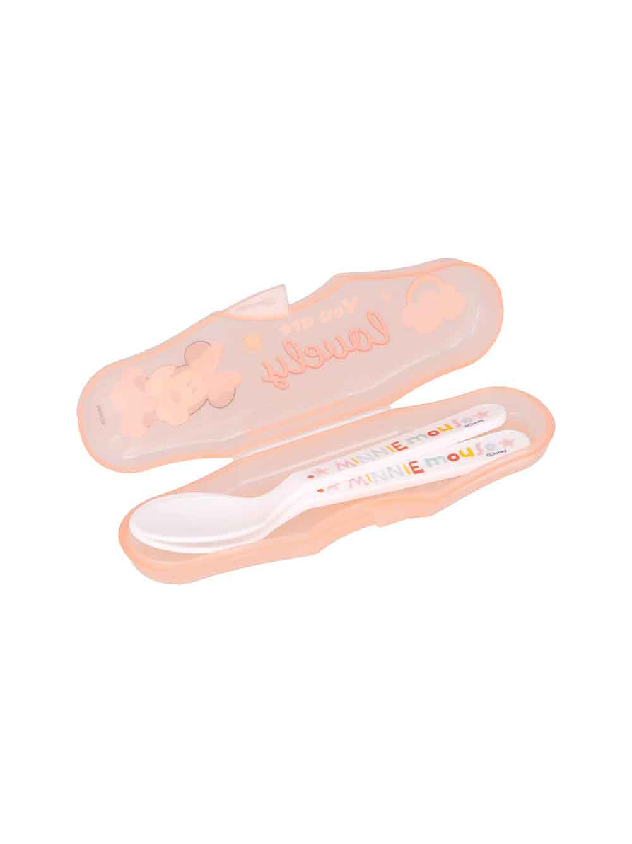 Set Estuche De Cubiertos 2 Piezas Minnie Mouse  3