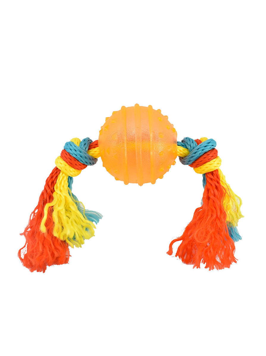 Juguete para mascotas lazo con pelota  3