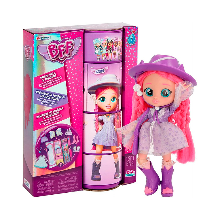 Muñeca de moda BFF Cry Babies Katie 1