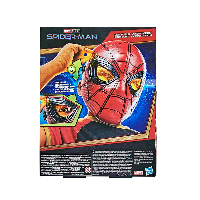 mascara de spiderman luminosa