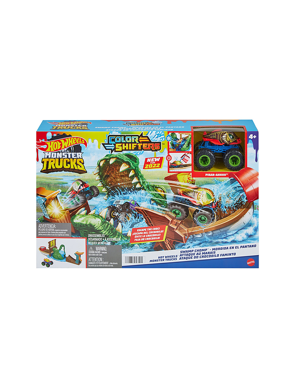 Hot Wheels Monster Trucks Color Shifters Mordida En El Pantano  1
