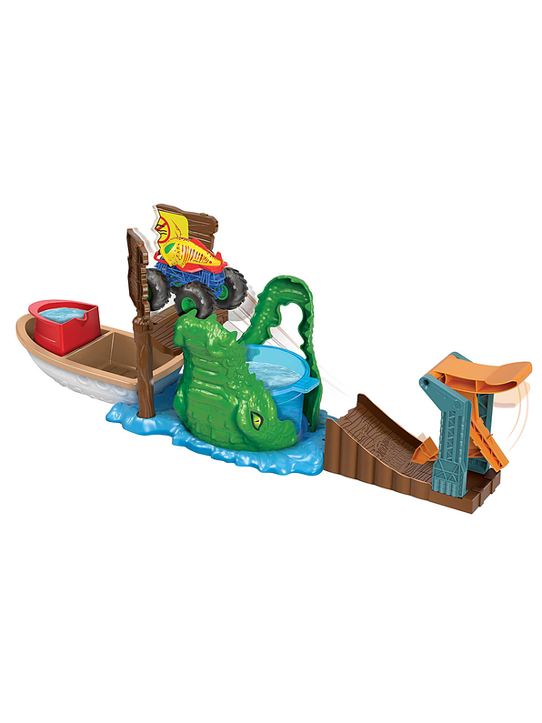 Hot Wheels Monster Trucks Color Shifters Mordida En El Pantano  5