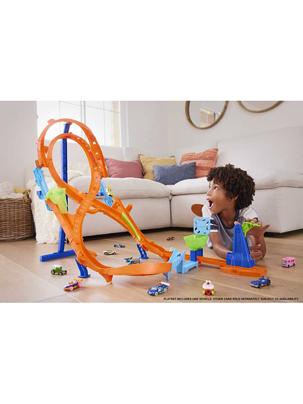 Hot Wheels Action Salto Vertical En 8 6