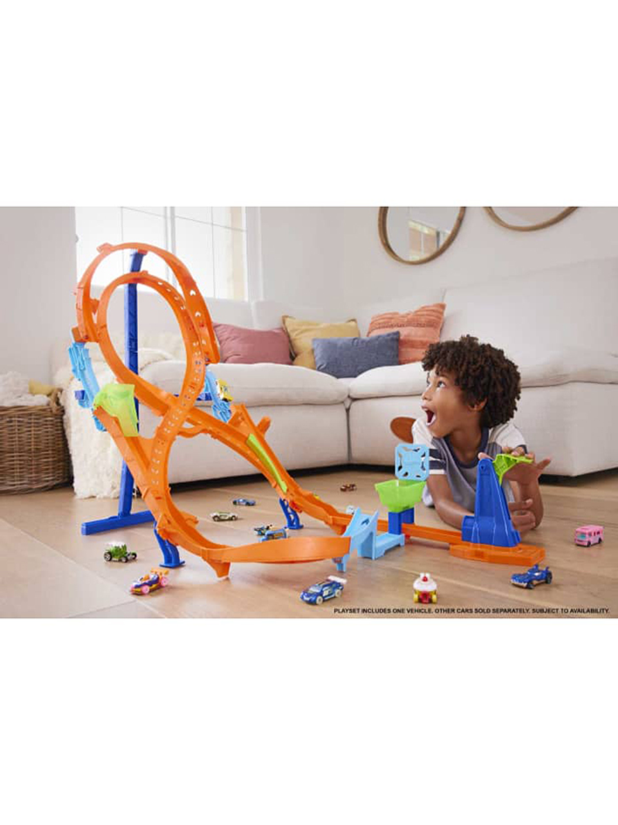 Hot Wheels Action Salto Vertical En 8 6