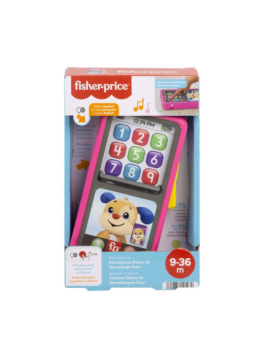 Fisher-Price Smartphone Deluxe De Aprendizaje Rosa 2