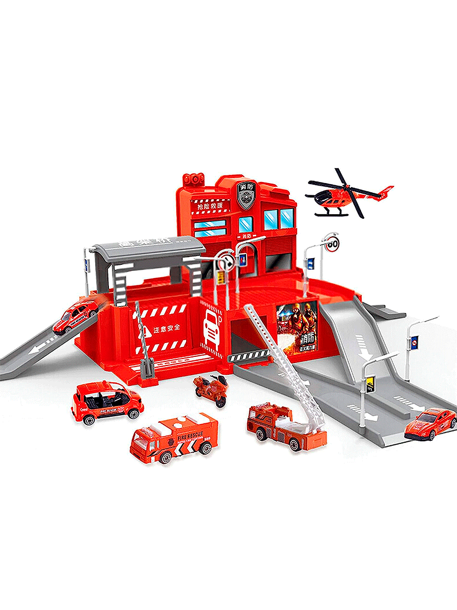 Set De Estacionamiento De Bomberos  1