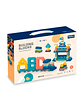 Bloques De Construcción ABC Didáctico Para Niños Azul - Miniatura 3