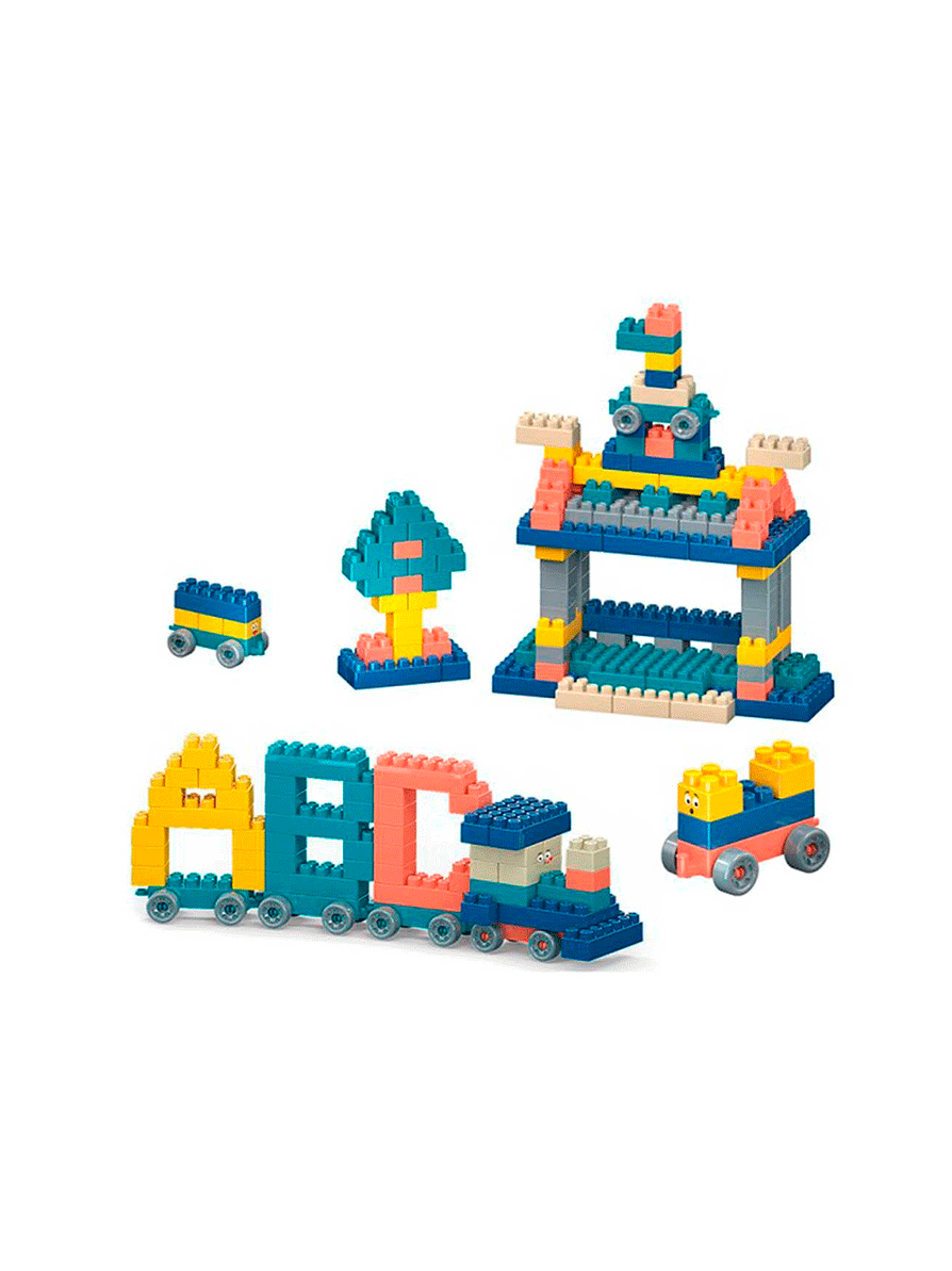 Bloques De Construcción ABC Didáctico Para Niños Azul 1