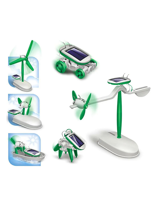 Robot Solar 6 En 1 Be Green  4