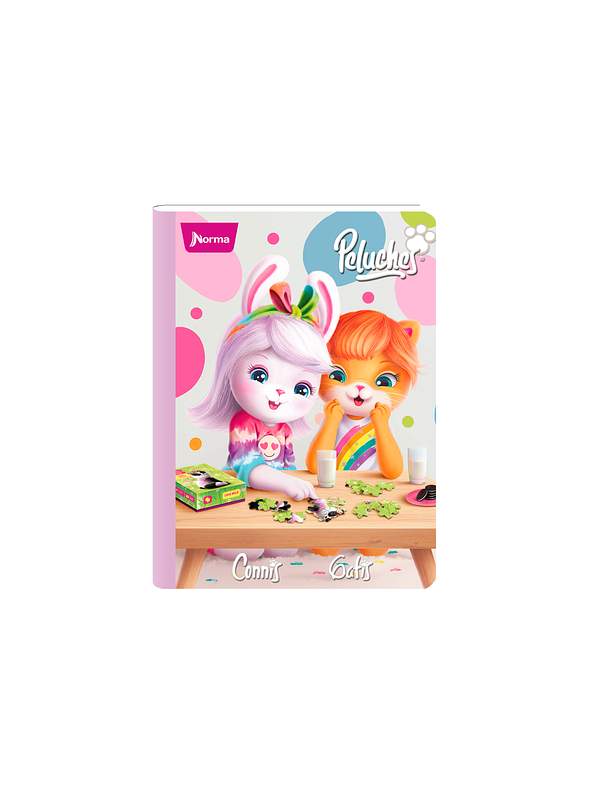Cuaderno Cosido Peluches 100 Hojas Doble Línea  2