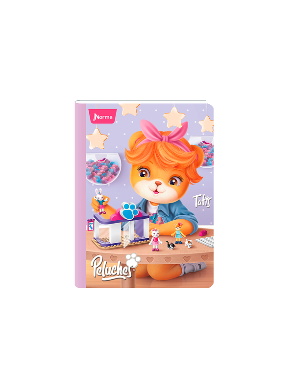 Cuaderno Cosido Peluches 100 Hojas Doble Línea  3