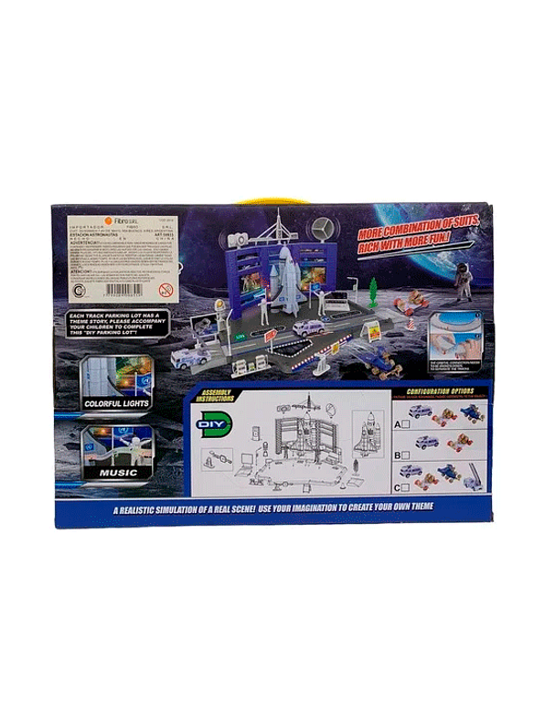 Juego Estación De Astronautas Garaje Con Luces Y Sonidos  3