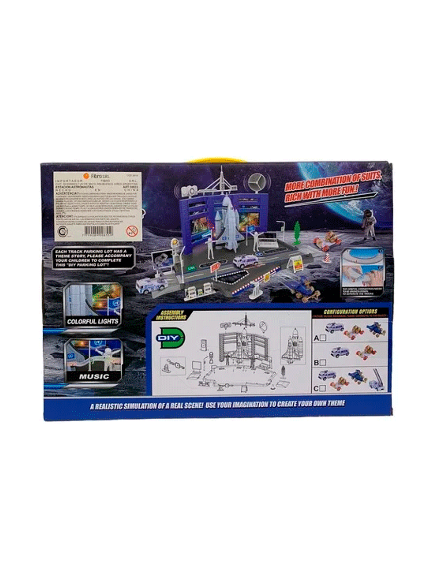Juego Estación De Astronautas Garaje Con Luces Y Sonidos  3