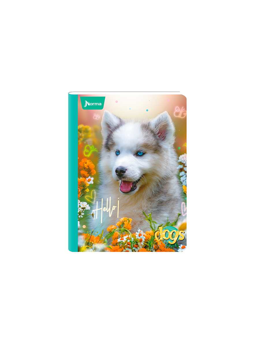 Cuaderno Cosido Norma Dogs 50 Hojas Lineas  8