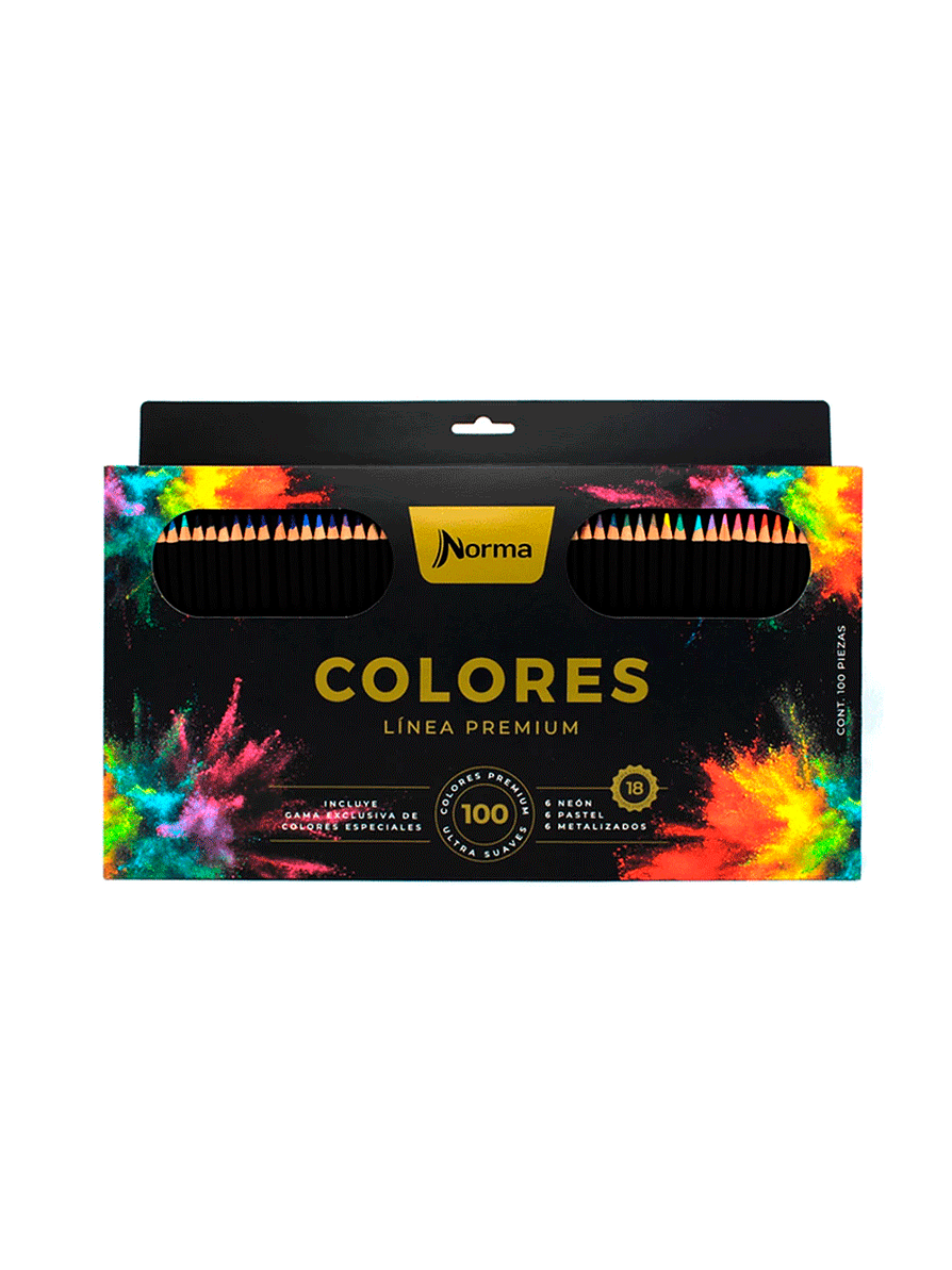 Colores Norma Premium X 100 Unidades  1