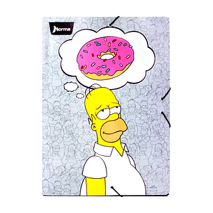 Carpeta Escolar Cartón The Simpson 