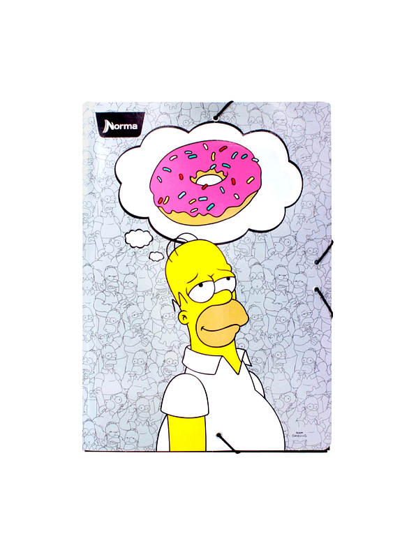 Carpeta Escolar Cartón The Simpson  1