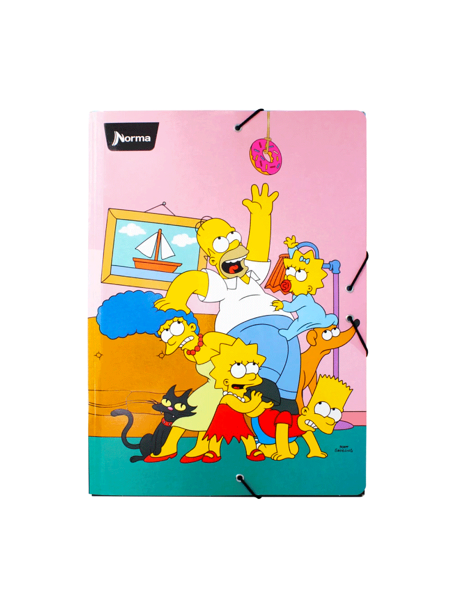 Carpeta Escolar Cartón The Simpson  2