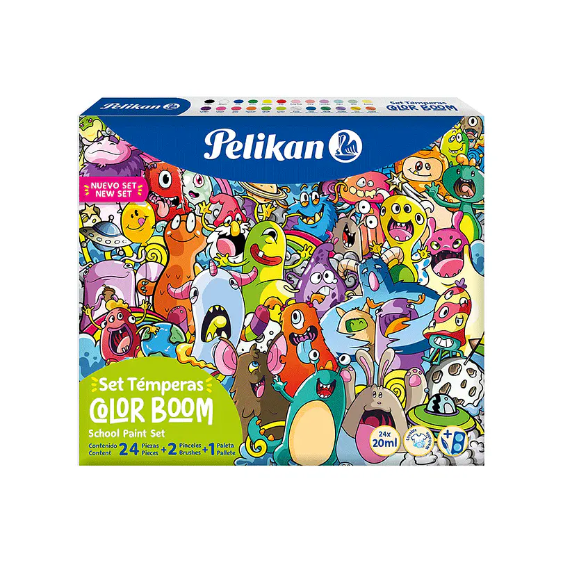 Set Tempera Color Boom X 24 Unidades