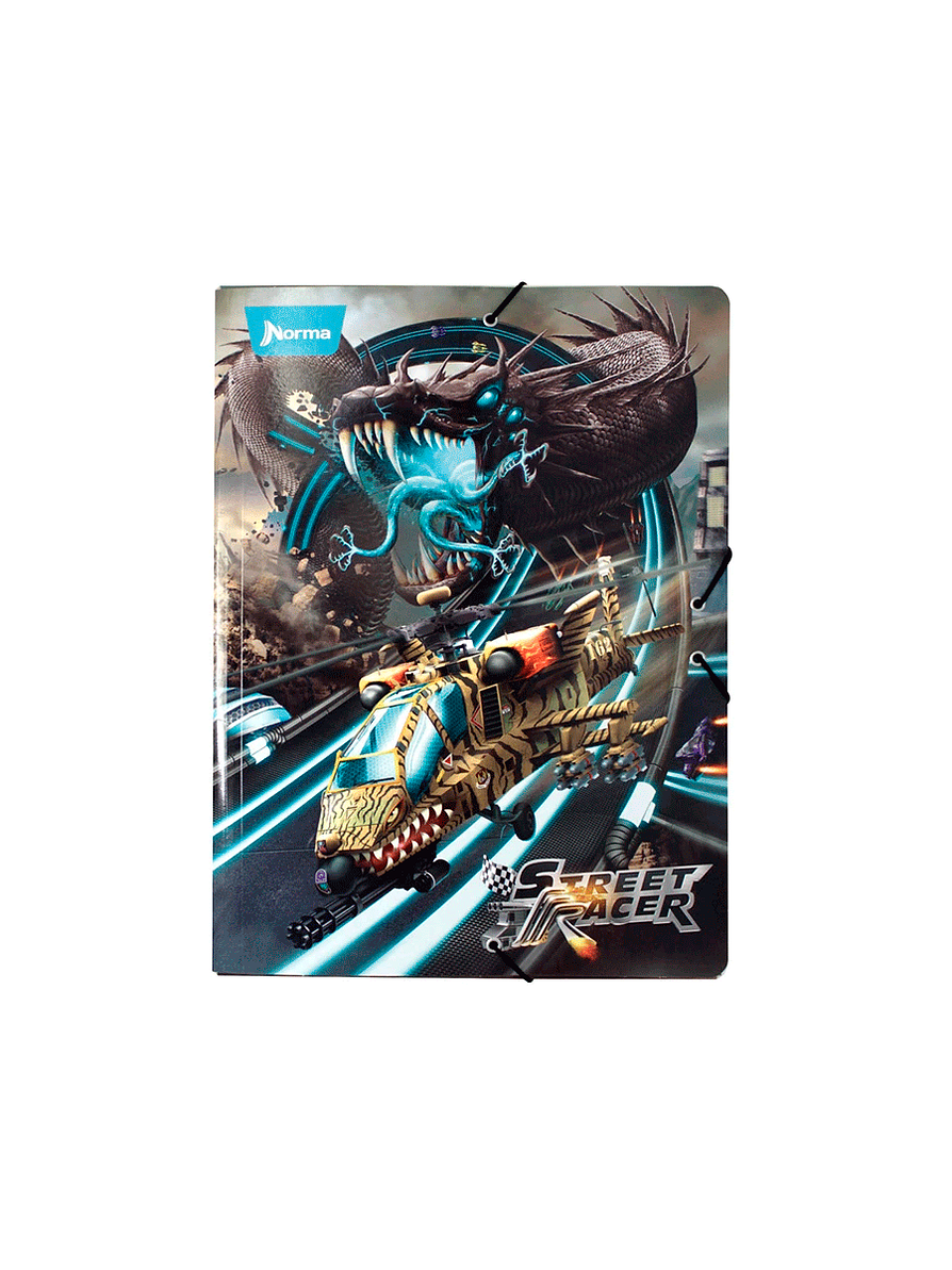 Carpeta Escolar Cartón Street Racer  1