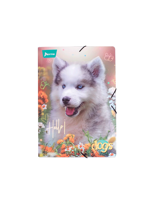 Carpeta Escolar Plastificada Dogs  3