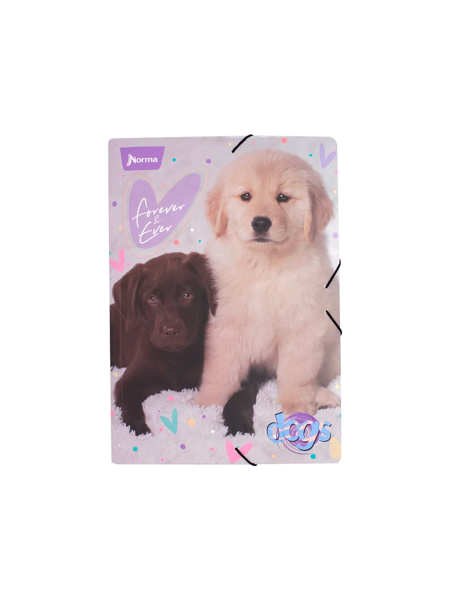 Carpeta Escolar Plastificada Dogs  1