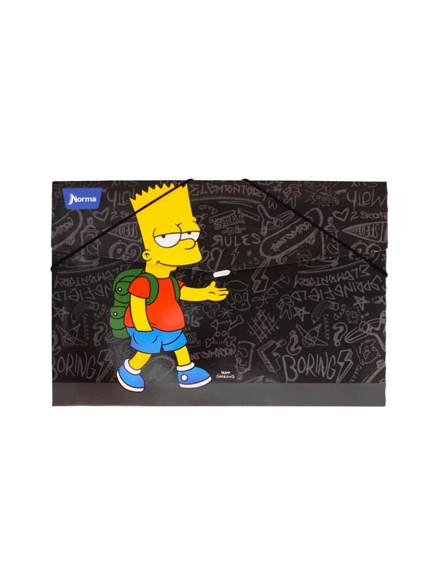 Carpeta Fuelle Cartón The Simpson  1