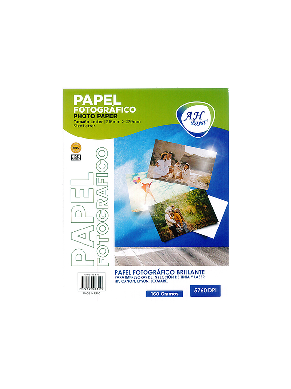 Papel Fotográfico Tamaño Letter X 20 Hojas 1