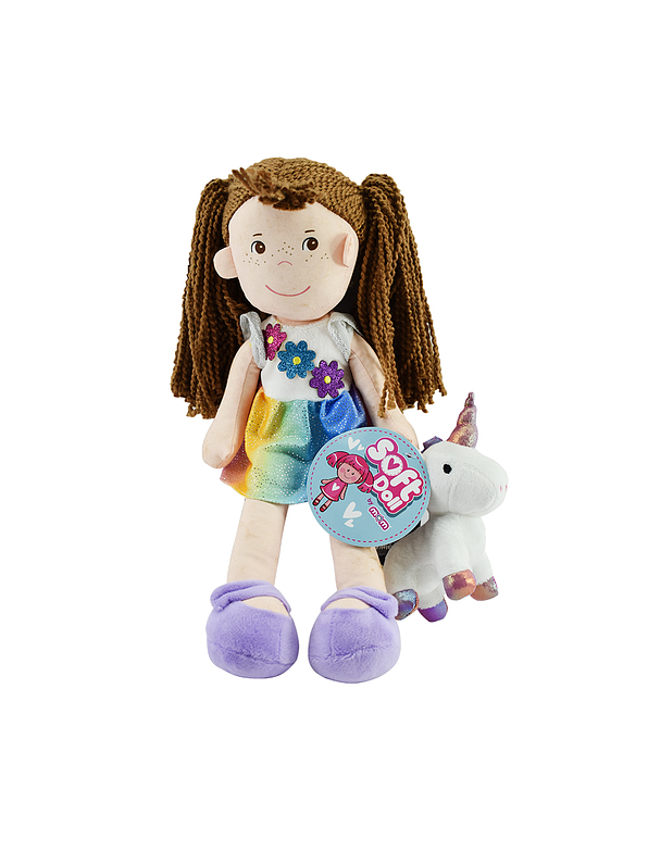 Muñeca y Conejo De Peluche Kendal 1