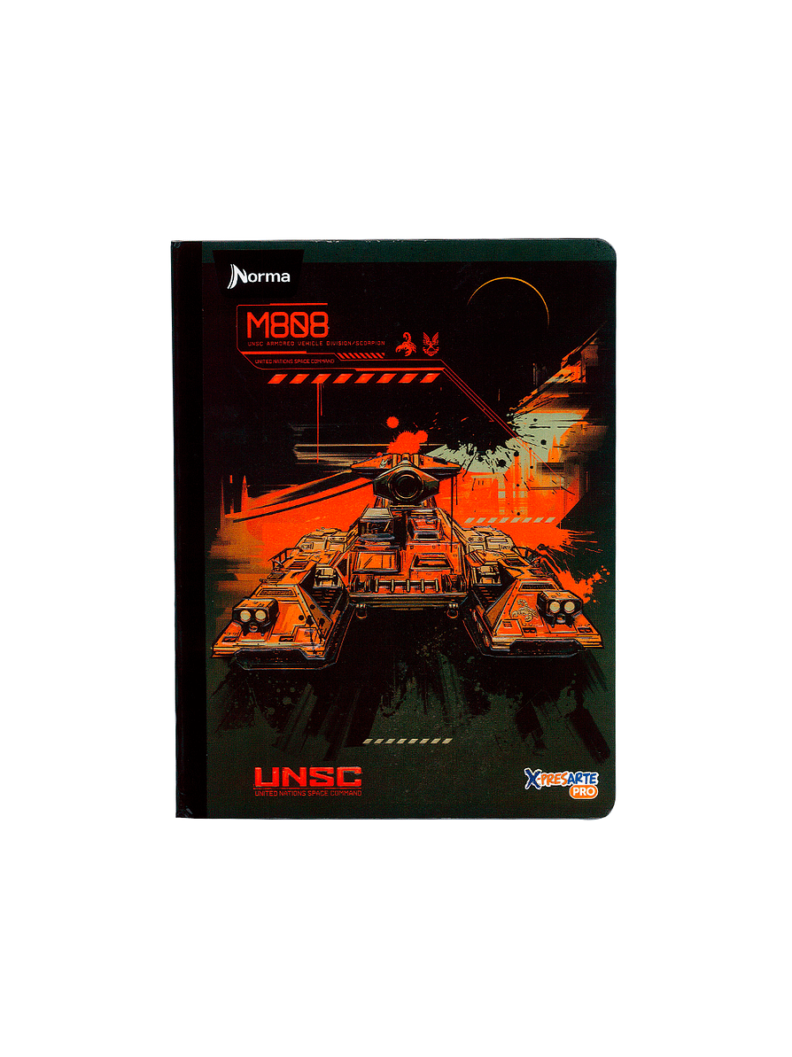 Cuaderno Cocido Norma Halo 50 Hojas Cuadros  1