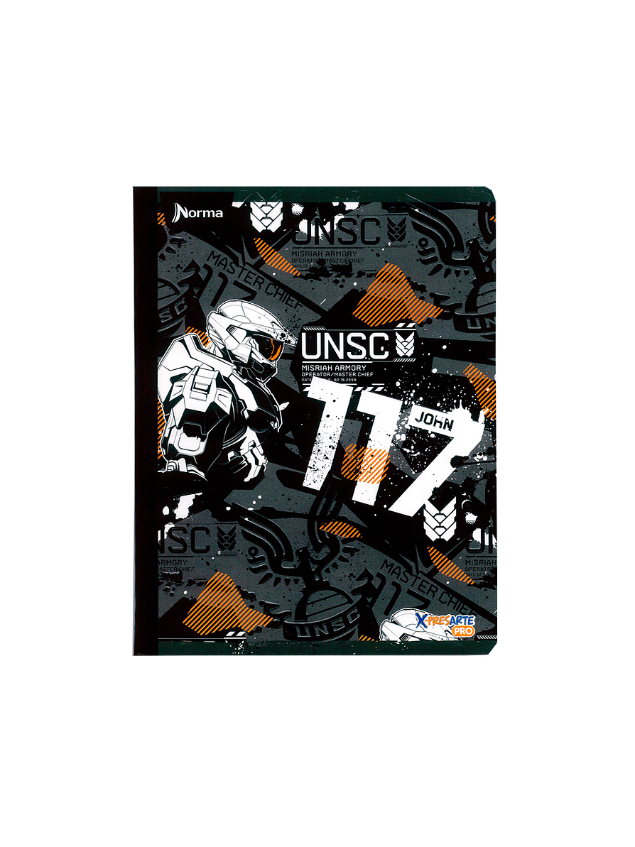 Cuaderno Cocido Norma Halo 50 Hojas Cuadros  2