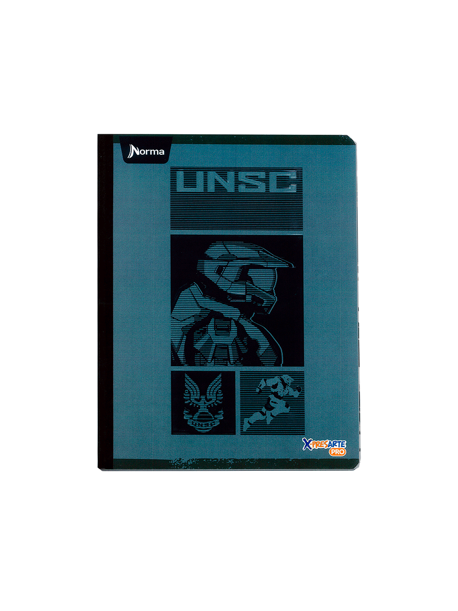 Cuaderno Cocido Norma Halo 50 Hojas Cuadros  3