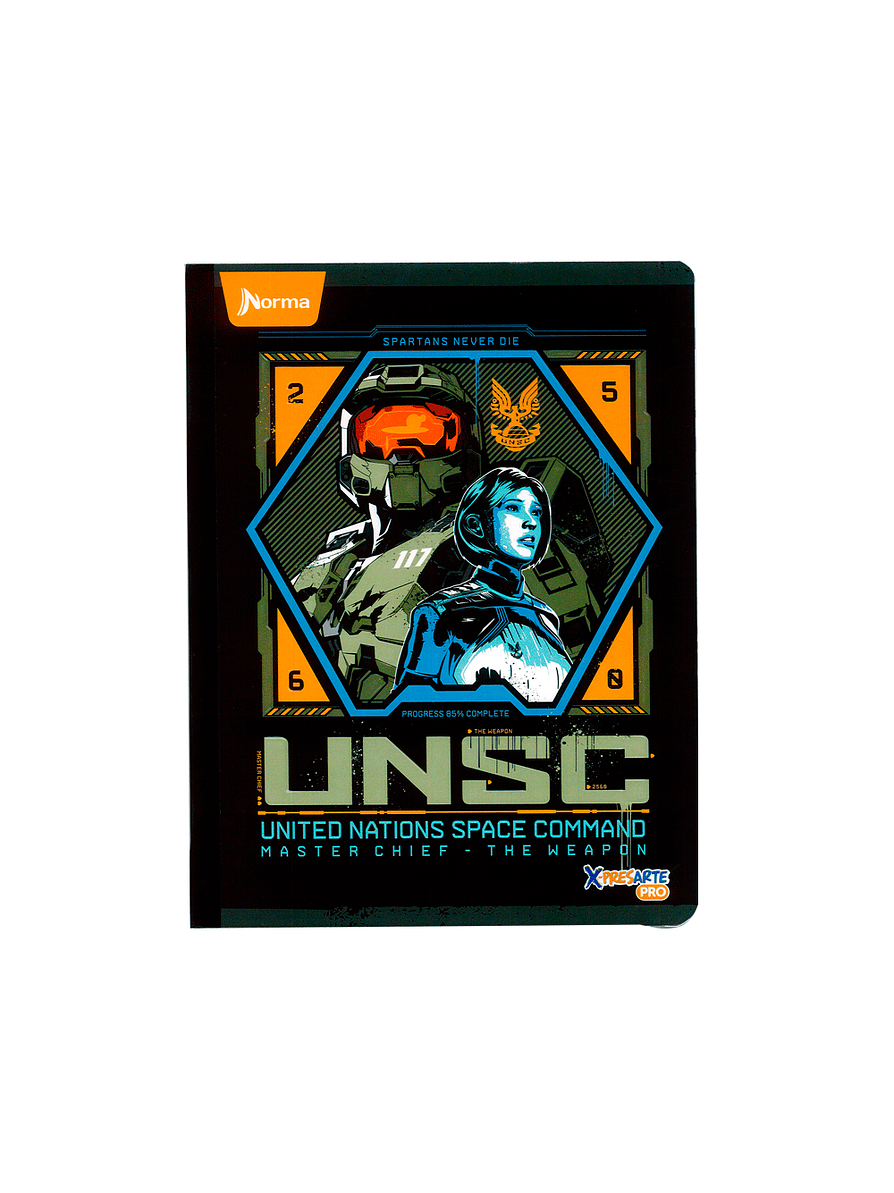 Cuaderno Cocido Norma Halo 50 Hojas Cuadros  5