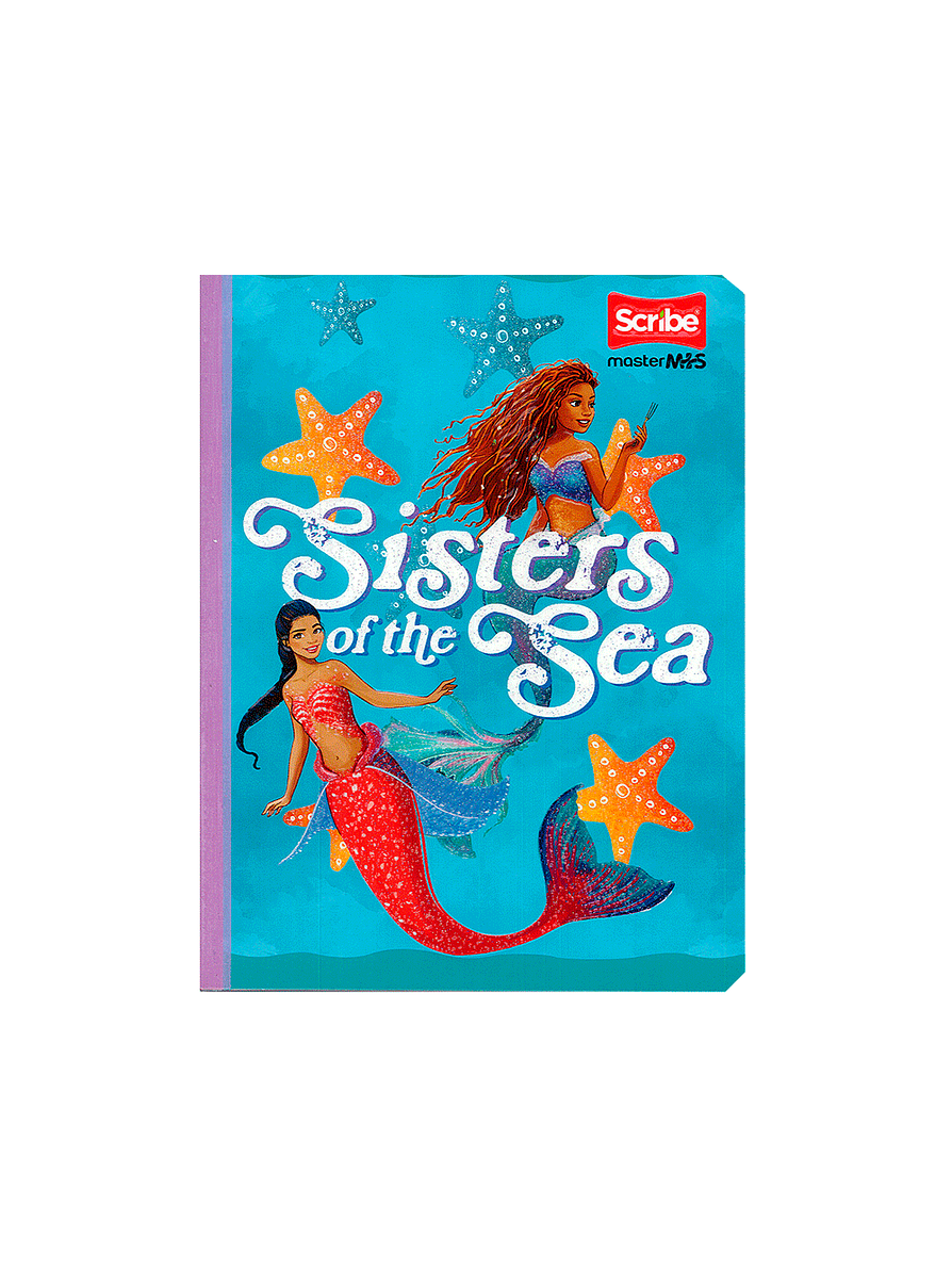 Cuaderno Cosido Sirenita 100 Hojas Cuadros 2