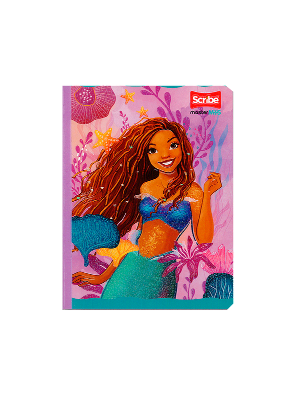 Cuaderno Cosido Sirenita 100 Hojas Cuadros 3