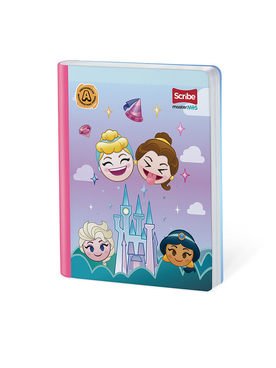 Cuaderno Cosido Disney Emoji 100 Hojas Cuadritos 3