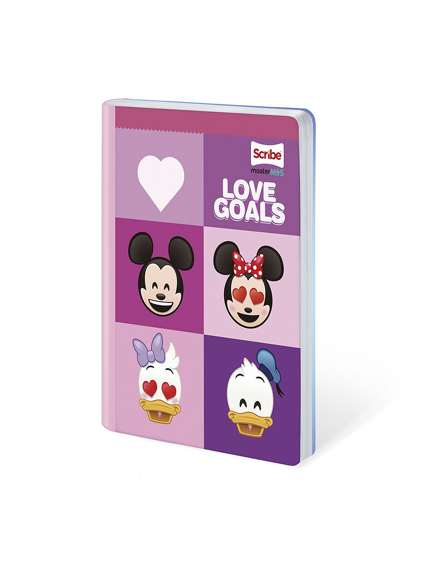 Cuaderno Cosido Disney Emoji 100 Hojas Cuadritos 7