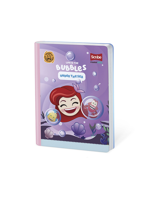 Cuaderno Cosido Disney Emoji 100 Hojas Cuadritos 8