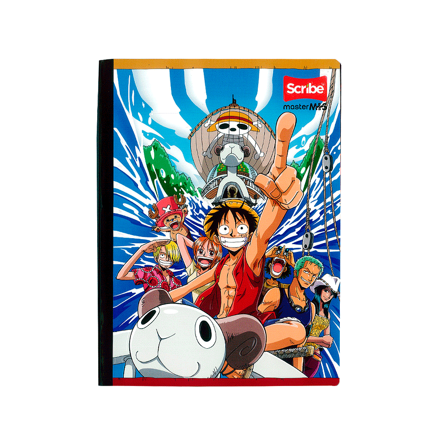 Cuaderno Cosido One Piece 100 Hojas Cuadros 1