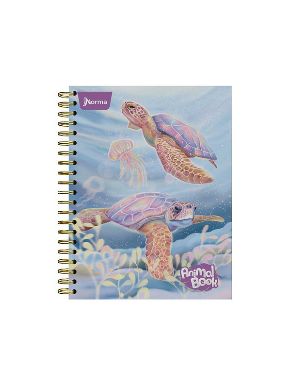 Cuaderno Catedrático Pasta Dura Animal Book 80 Hojas Cuadros 2