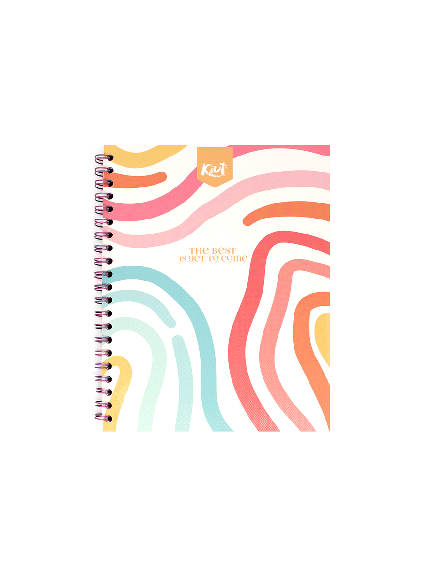 Cuaderno Argollado Pasta Dura Kiut 80 Hojas Cuadros 3
