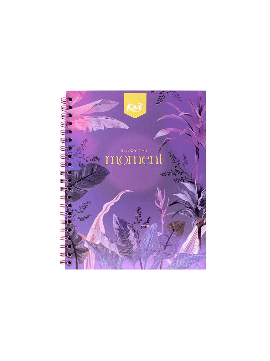 Cuaderno Argollado Pasta Dura Kiut 80 Hojas Cuadros 1