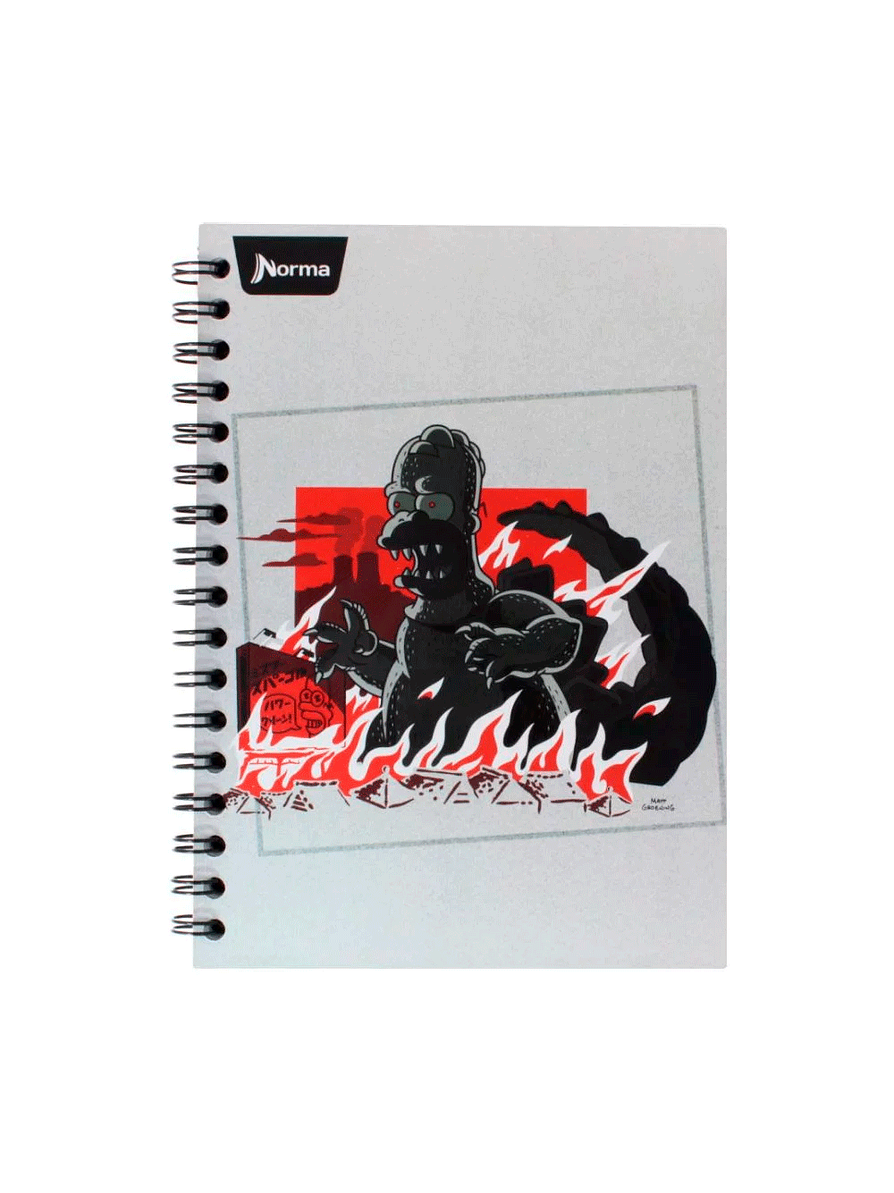 Agenda Pasta Dura The Simpson 7 Materias 1